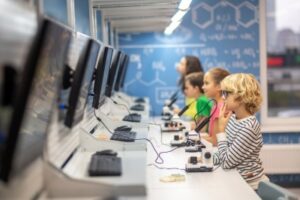 Computer lab with latest educational software